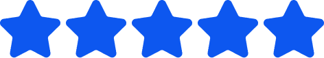Blue stars rating graphic